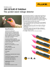 Thumbnail of document - 1AC-II / 1LAC-II Non-Contact Voltage Tester